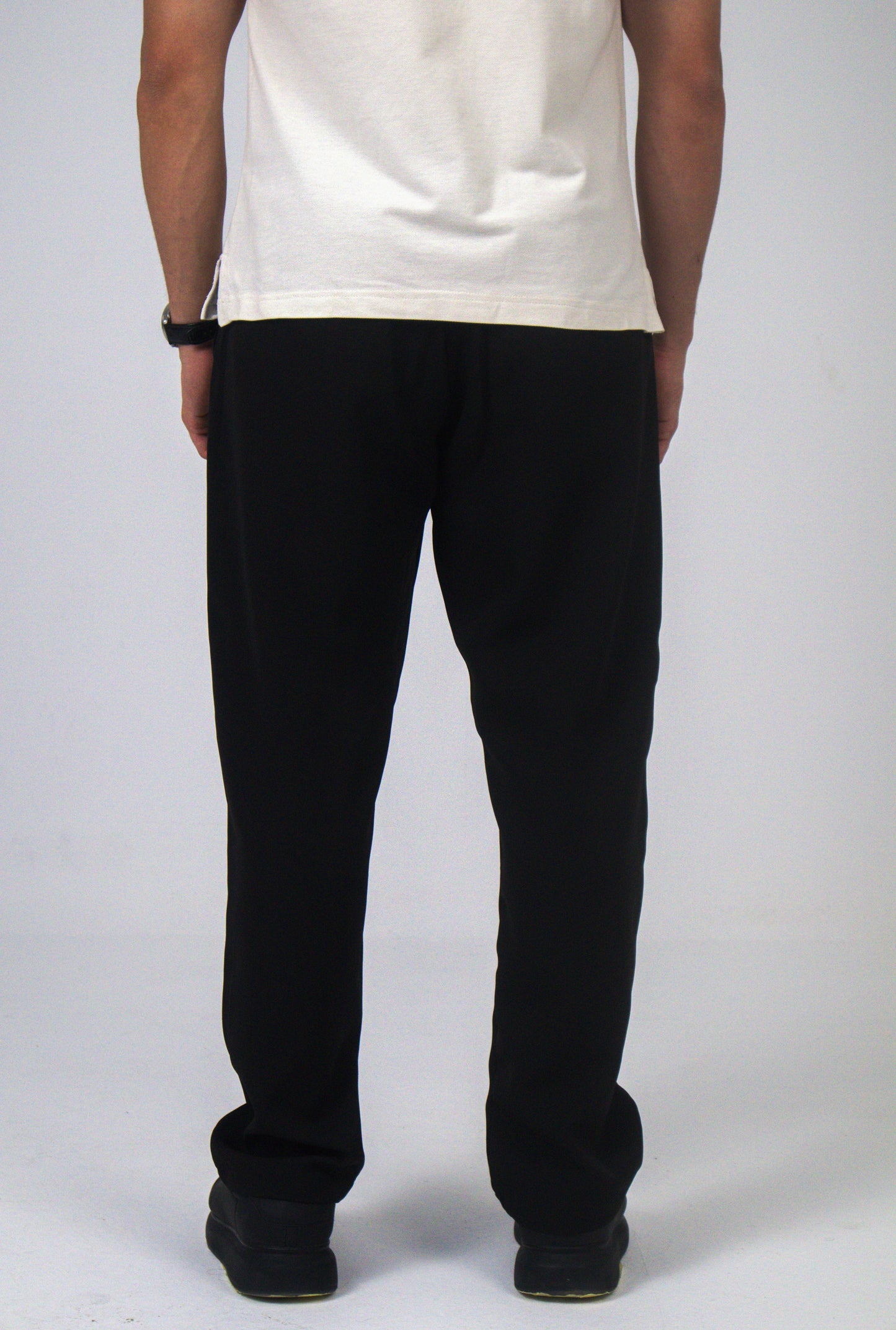 Black Straight Fit Suit Pants