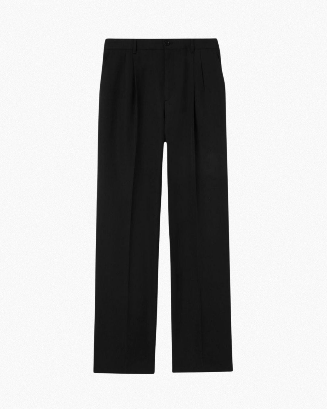 Black Straight Fit Suit Pants
