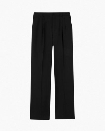 Black Straight Fit Suit Pants