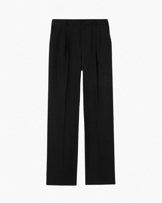Black Straight Fit Suit Pants