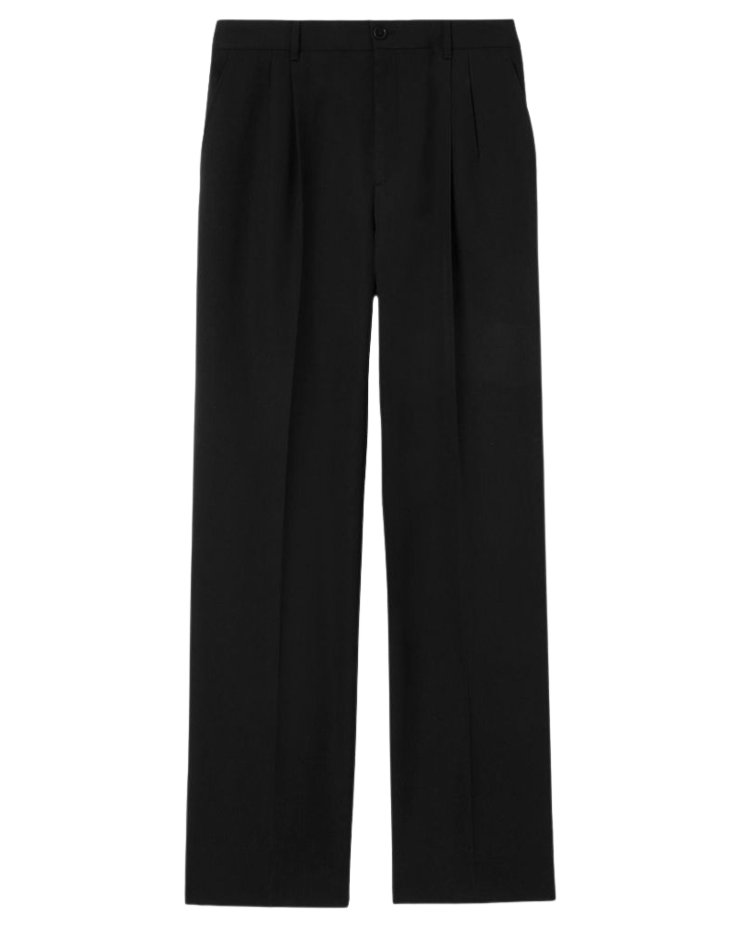 Black Straight Fit Suit Pants