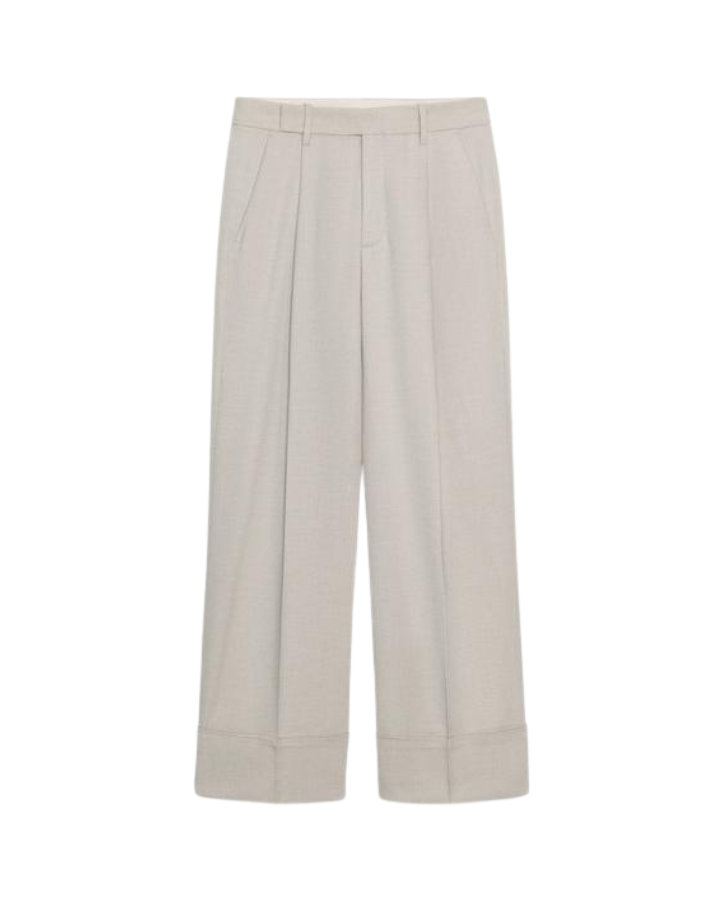 Women Basic Beige Suit Pants